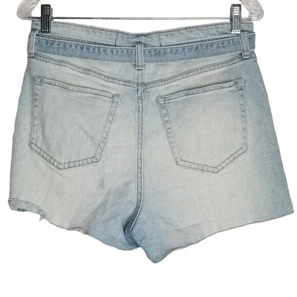 Hollister High Rise Mom 3" Shorts Belted Denim Shorts, Size 9, Waist 29inches - Picture 2 of 8